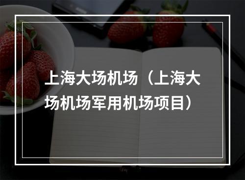 上海大场机场（上海大场机场军用机场项目）