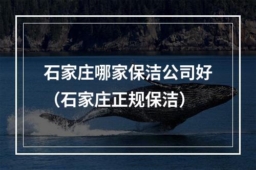 石家庄哪家保洁公司好（石家庄正规保洁）