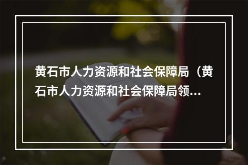 黄石市人力资源和社会保障局（黄石市人力资源和社会保障局领导班子）