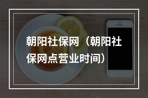 朝阳社保网（朝阳社保网点营业时间）