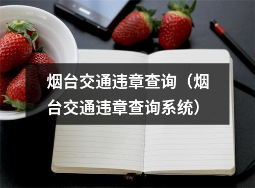 烟台交通违章查询（烟台交通违章查询系统）