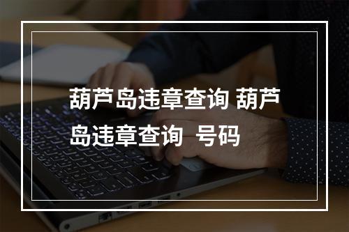 葫芦岛违章查询 葫芦岛违章查询  号码
