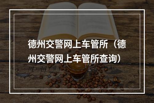 德州交警网上车管所（德州交警网上车管所查询）