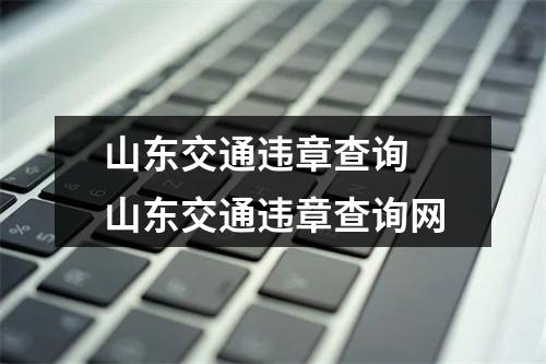 山东交通违章查询 山东交通违章查询网