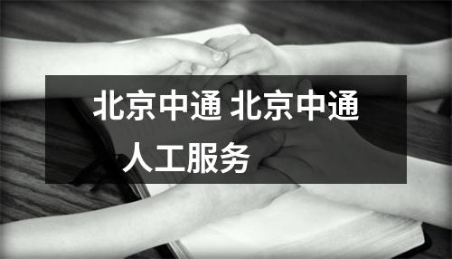 北京中通 北京中通    人工服务