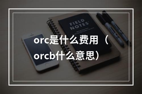 orc是什么费用（orcb什么意思）