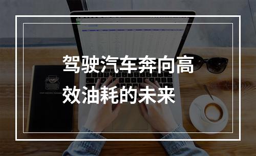 驾驶汽车奔向高效油耗的未来