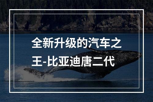 全新升级的汽车之王-比亚迪唐二代