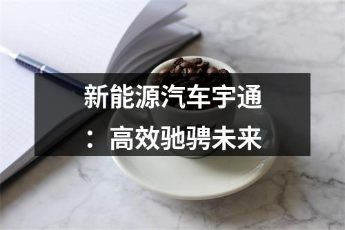 新能源汽车宇通：高效驰骋未来