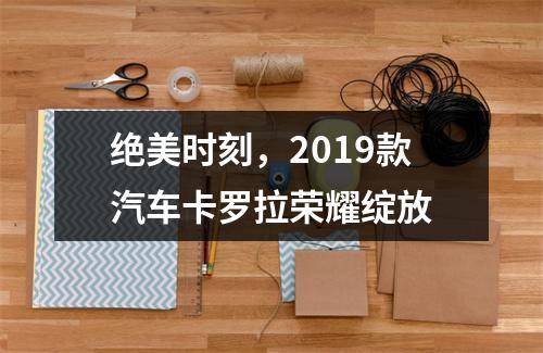 绝美时刻，2019款汽车卡罗拉荣耀绽放