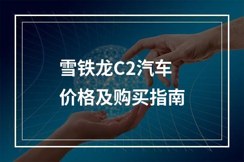 雪铁龙C2汽车价格及购买指南