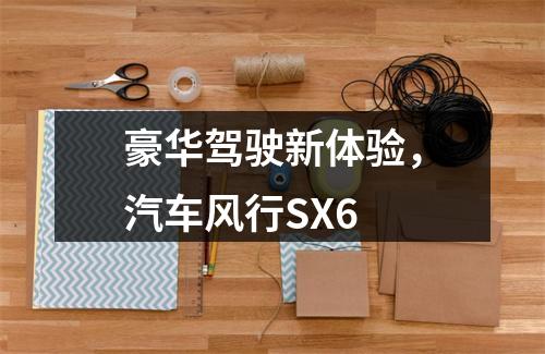 豪华驾驶新体验，汽车风行SX6