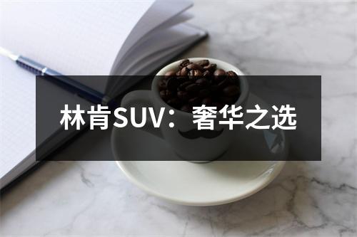 林肯SUV：奢华之选