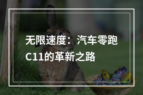 无限速度：汽车零跑C11的革新之路