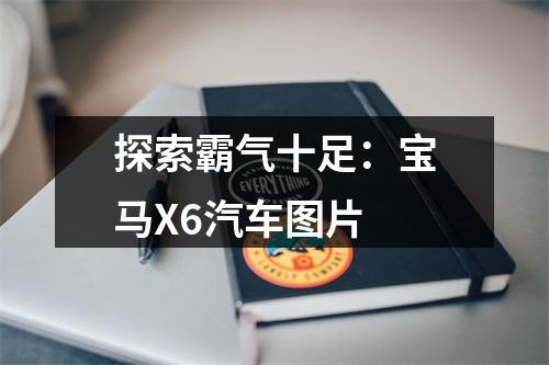 探索霸气十足：宝马X6汽车图片