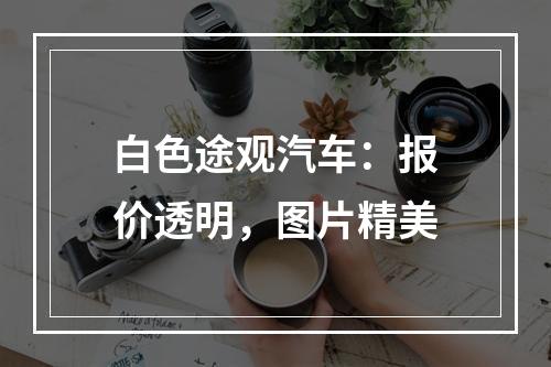 白色途观汽车：报价透明，图片精美
