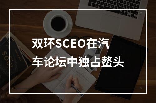 双环SCEO在汽车论坛中独占鳌头