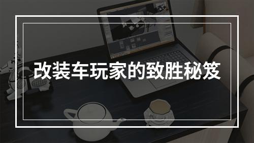 改装车玩家的致胜秘笈
