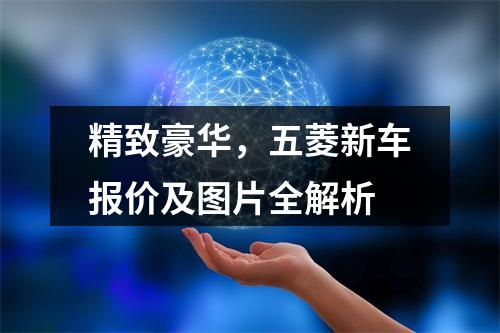 精致豪华，五菱新车报价及图片全解析