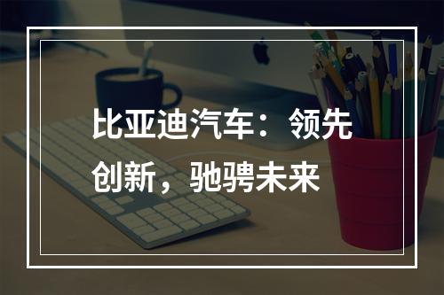 比亚迪汽车：领先创新，驰骋未来