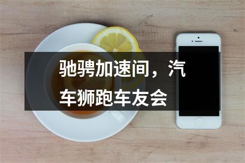 驰骋加速间，汽车狮跑车友会