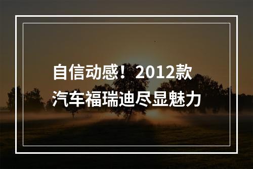 自信动感！2012款汽车福瑞迪尽显魅力