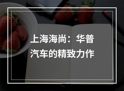 上海海尚：华普汽车的精致力作