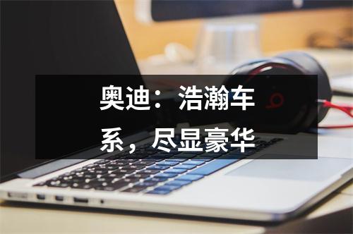 奥迪：浩瀚车系，尽显豪华