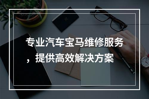 专业汽车宝马维修服务，提供高效解决方案