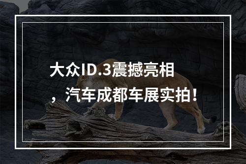 大众ID.3震撼亮相，汽车成都车展实拍！