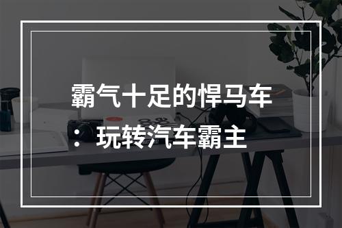 霸气十足的悍马车：玩转汽车霸主
