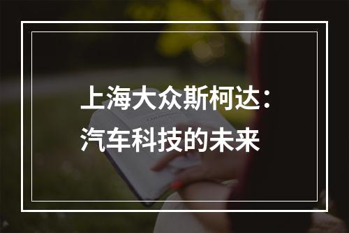 上海大众斯柯达：汽车科技的未来