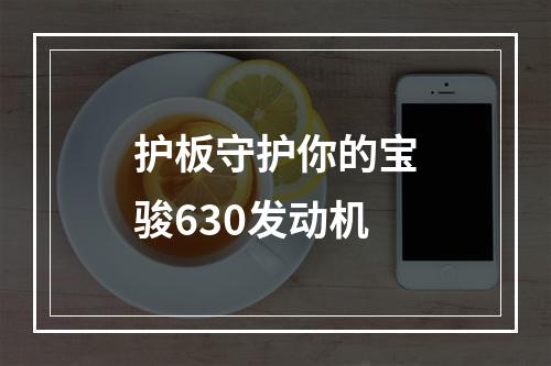 护板守护你的宝骏630发动机