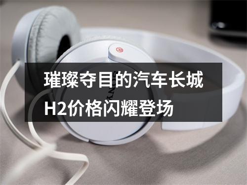 璀璨夺目的汽车长城H2价格闪耀登场