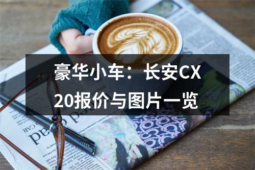 豪华小车：长安CX20报价与图片一览