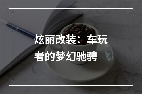 炫丽改装：车玩者的梦幻驰骋