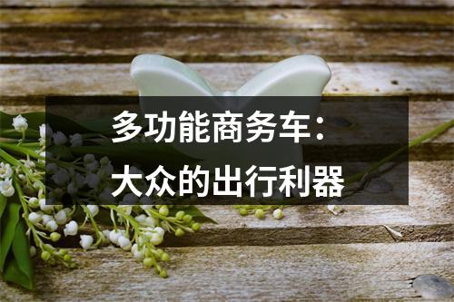 多功能商务车：大众的出行利器