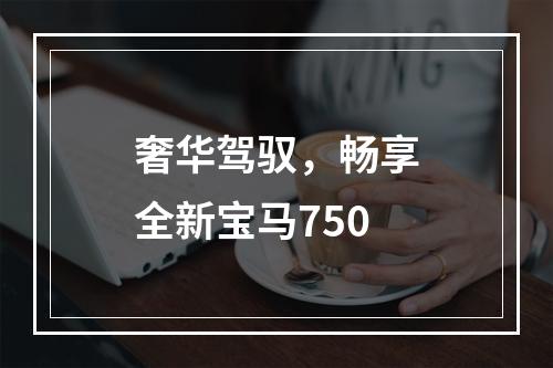 奢华驾驭，畅享全新宝马750