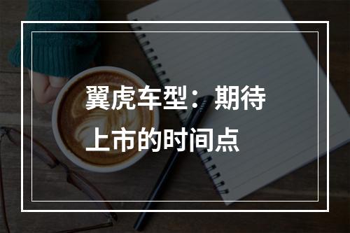 翼虎车型：期待上市的时间点