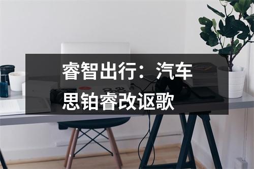睿智出行：汽车思铂睿改讴歌