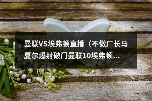 曼联VS埃弗顿直播（不做厂长马夏尔爆射破门曼联10埃弗顿）