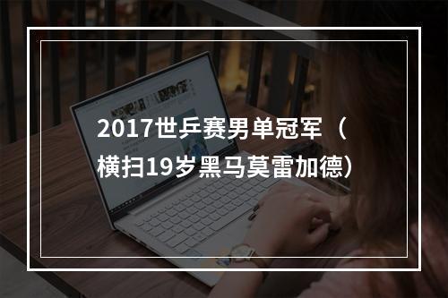 2017世乒赛男单冠军（横扫19岁黑马莫雷加德）
