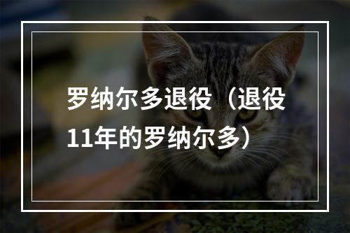 罗纳尔多退役（退役11年的罗纳尔多）