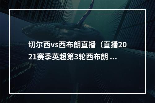 切尔西vs西布朗直播（直播2021赛季英超第3轮西布朗 33 切尔西）