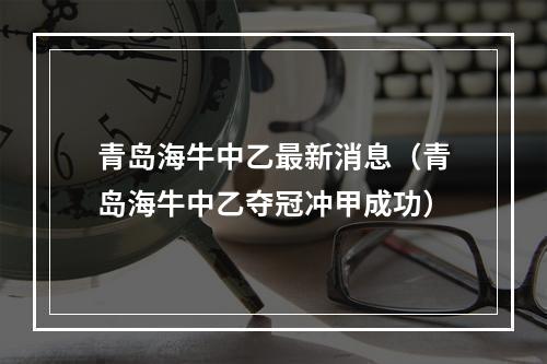 青岛海牛中乙最新消息（青岛海牛中乙夺冠冲甲成功）