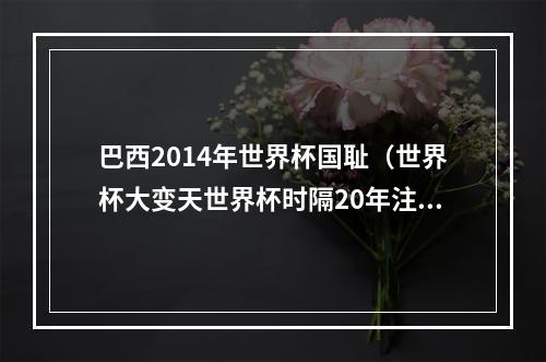 巴西2014年世界杯国耻（世界杯大变天世界杯时隔20年注定出新冠军 巴西世界杯4强全出局）