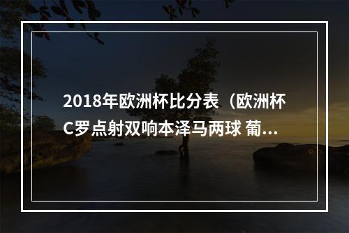 2018年欧洲杯比分表（欧洲杯C罗点射双响本泽马两球 葡萄牙22法国双双出线）
