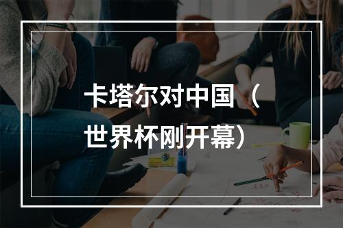 卡塔尔对中国（世界杯刚开幕）