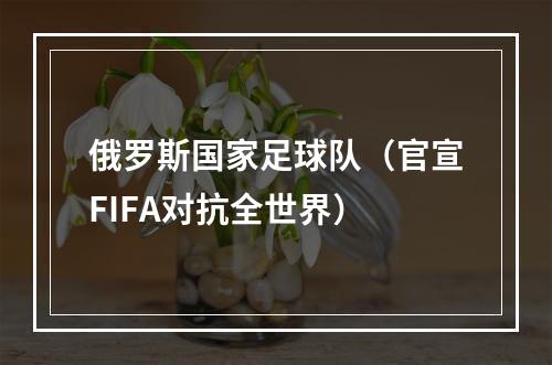 俄罗斯国家足球队（官宣FIFA对抗全世界）