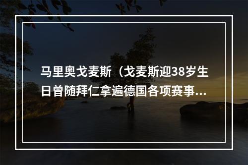 马里奥戈麦斯（戈麦斯迎38岁生日曾随拜仁拿遍德国各项赛事冠军以及欧冠冠军）